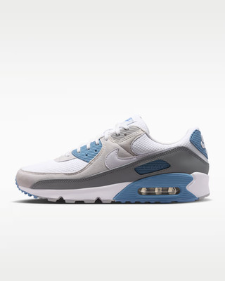 Nike Air Max 90 Herrenschuhe in Weiß/Hellrauchgrau
