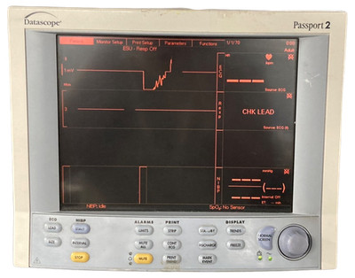 DATASCOPE PASSPORT 2 MULTI-PARAMETER COLOR PATIENT MONITOR !