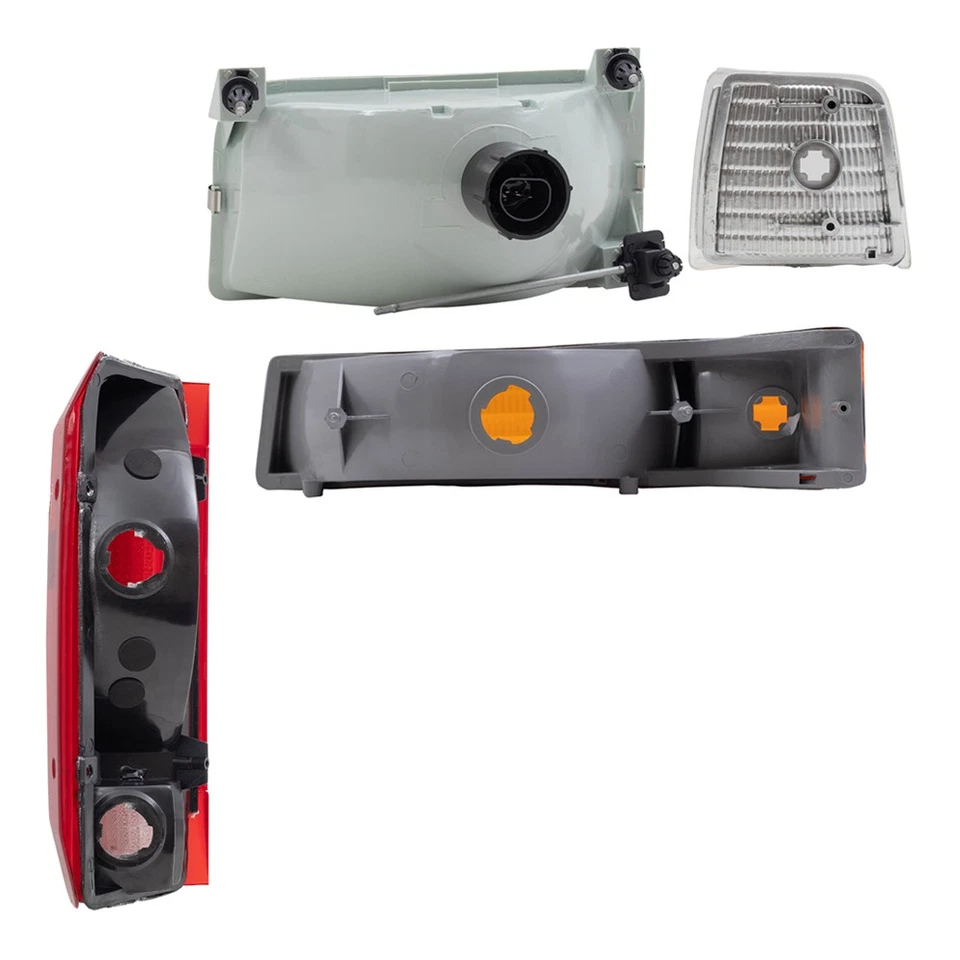 Headlights Tail Lights Corner/Side Signal Lights fits 92-96 Ford Pickup Bronco - Image 4 of 4