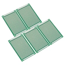 1.6" x 2.4" PCB Board Circuit 5 Pcs Single Sided Solder Boards Green