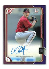 Will Locante - 2015 Bowman #PA-WL Prospect Auto Purple /250 - Diamondbacks