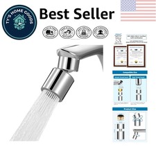 Versatile Kitchen Faucet Aerator with Chrome Finish - 360  Swivel, Easy Install