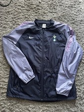 Nike Tottenham Hotspur Blue Full Zip Hooded Parka Jacket Men's XL