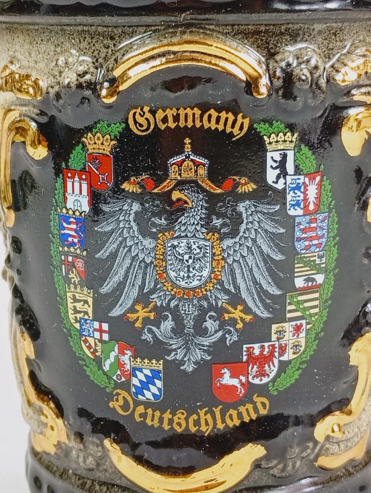 Escudo Alemania Alemania Original REY Porcelana Taza. Hecho a mano, pintado Foto 2 de 4