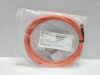 GE CONVERTEAM 110001072 ORANGE FIBRE OPTIC CABLE 7200 MM
