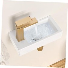 Sink, Small Sink 14.37" X 7", RV Mini Wall Mounted Floating Left Hand, BWS102
