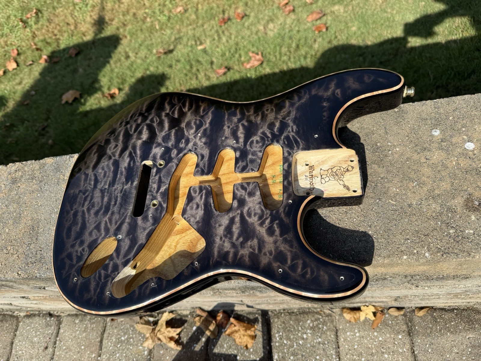Warmoth Quilted Maple Bound Stratocaster Electric Guitar Body