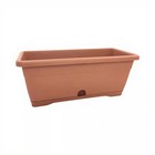 40cm Window Box Trough Terracotta Planter For Garden Plant Pot Tray | x 1