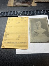 136 Art Etching ENGRAVING COPPER PLATE ABRAHAM LINCOLN  PORTRAIT BUST MARBLE