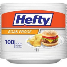 Everyday Soak Proof Disposable Foam Plates, 8.9 Inches, 100 Count, Disposable