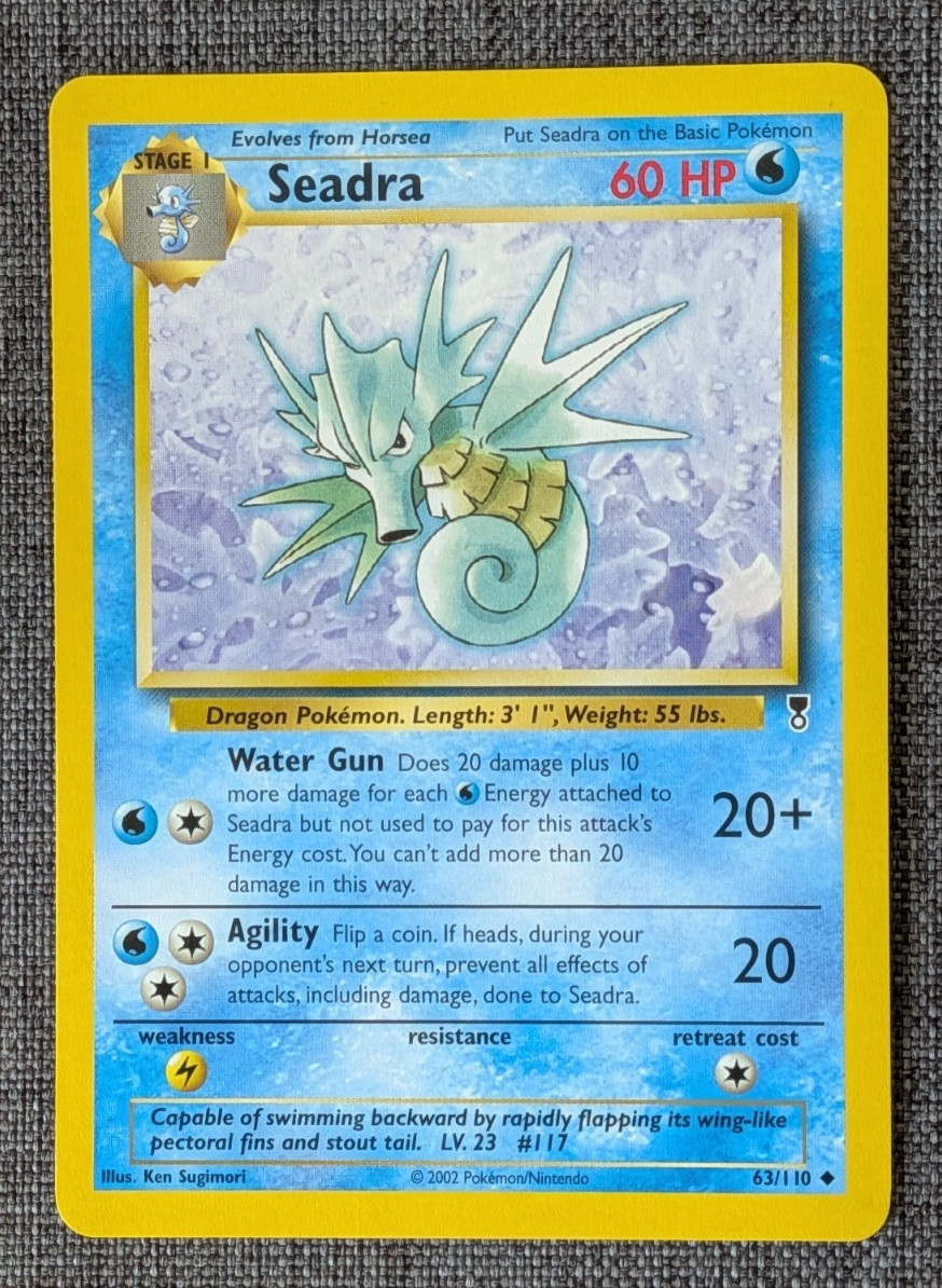 Seadra #63 | 2002 Pokemon Legendary Collection 63/110