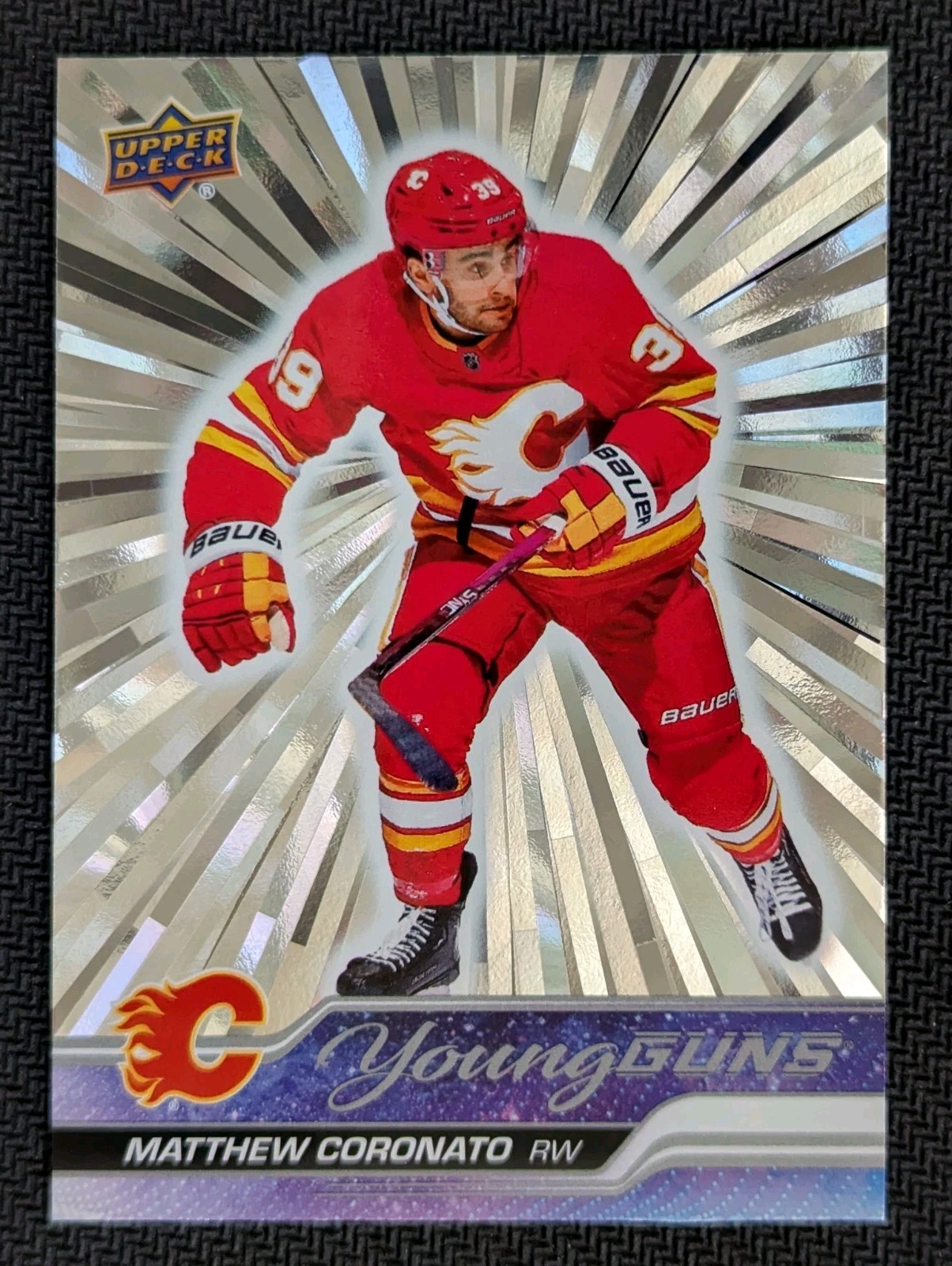 Matthew Coronato YOUNG GUNS SILVER OUTBURST! 2023-24 Upper Deck Series 1! #201