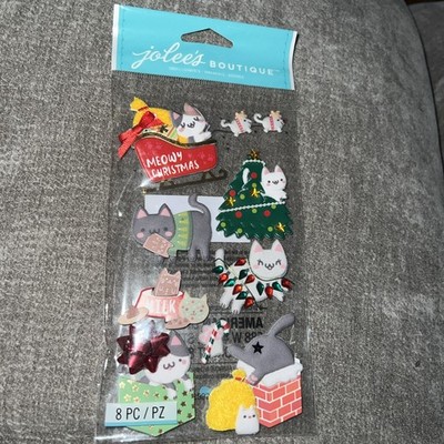 Jolee's Boutique Themed Embellishments 8/Pkg-Meowy Christmas