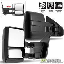 Leftright 2004-2014 Ford F150 Truck Towing Telescoping Tow Side Mirrors Manual