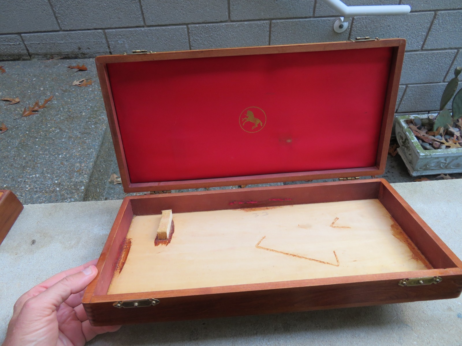 Vintage Colt Wood Presentation Case Revolver Pistol SAA