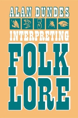 Interpreting Folklore by Alan A. Dundes PAPERBACK 9780253202406