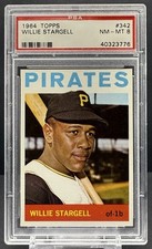 1964 Topps Baseball Willie Stargell PSA 8 Pittsburgh Pirates Card #342    cc23