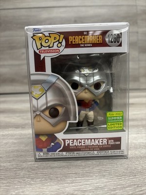 Funko Pop Peacemaker Peace Sign - Summer Con (Exclusive) 1260 In Protective Case