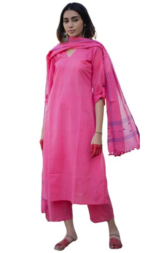 ANNI DESIGNER Women's Rayon Blend Solid Straight Kurta with Pant & Dupatta - Photo 1/17