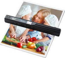 Portable Scanner, Photo Scanner for A4 Documents, Handheld for...