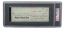 Stan Musial St. Louis Cardinals Signed  Bank Check PSA/DNA 85025606