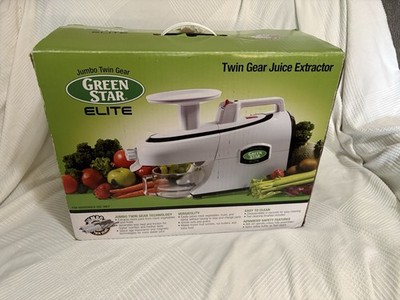 Tribest Green Star Elite Factory Masticating Slow Juicer White Excellent Read