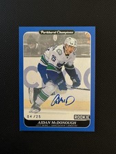 2023-24 Upper Deck Parkhurst Champions Aidan McDonough Rookie Blue Auto /25 #223