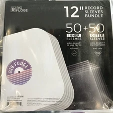🔥Big Fudge 12" Vinyl Record Sleeves Bundle - 50x Inner AND 50x Outer!!!🔥