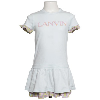 Lanvin, Kleid, Größe: 128, Blau/Mehrfarbig, Baumwolle/Viskose, Sonstiges #Cc2
