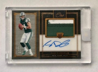Sam Darnold 2018 Panini One RC Patch RPA auto # 14/25 Jersey Number Match SEALED
