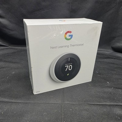 New Google Nest Learning Thermostat 3rd Gen A0013 White - New Sealed in Box NIB
