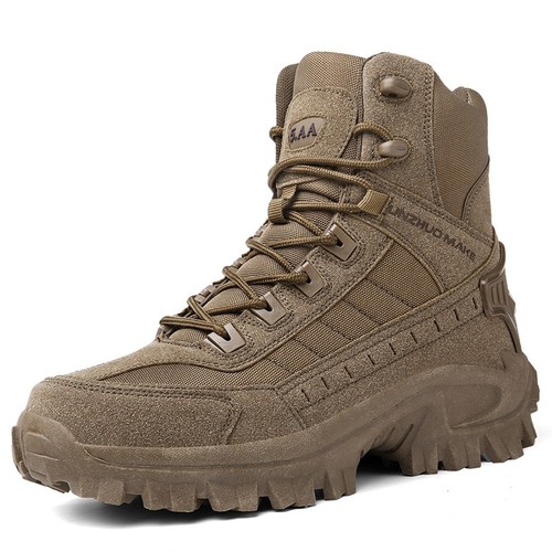 Men Military Combat Boots Tactical Work Shoes Outdoor Hiking Wear resistant - Picture 3 of 11