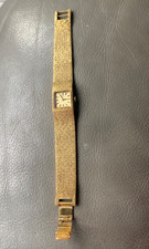 Vintage Ladies Rotary Gold Plated Watch Tree Bark Strap