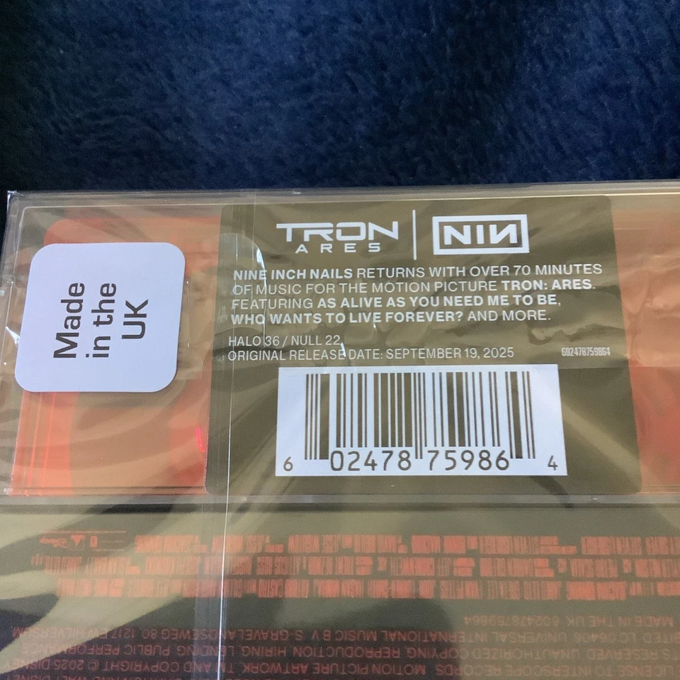 Nine Inch Nails-Tron Ares Soundtrack Red Cassette Limited Edition. Trent Reznor - Image 2 of 2