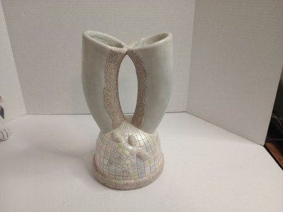 Tradewinds By Julie Ueland Beach Decor w/lrg Double Vase Turtle & Tile Finish