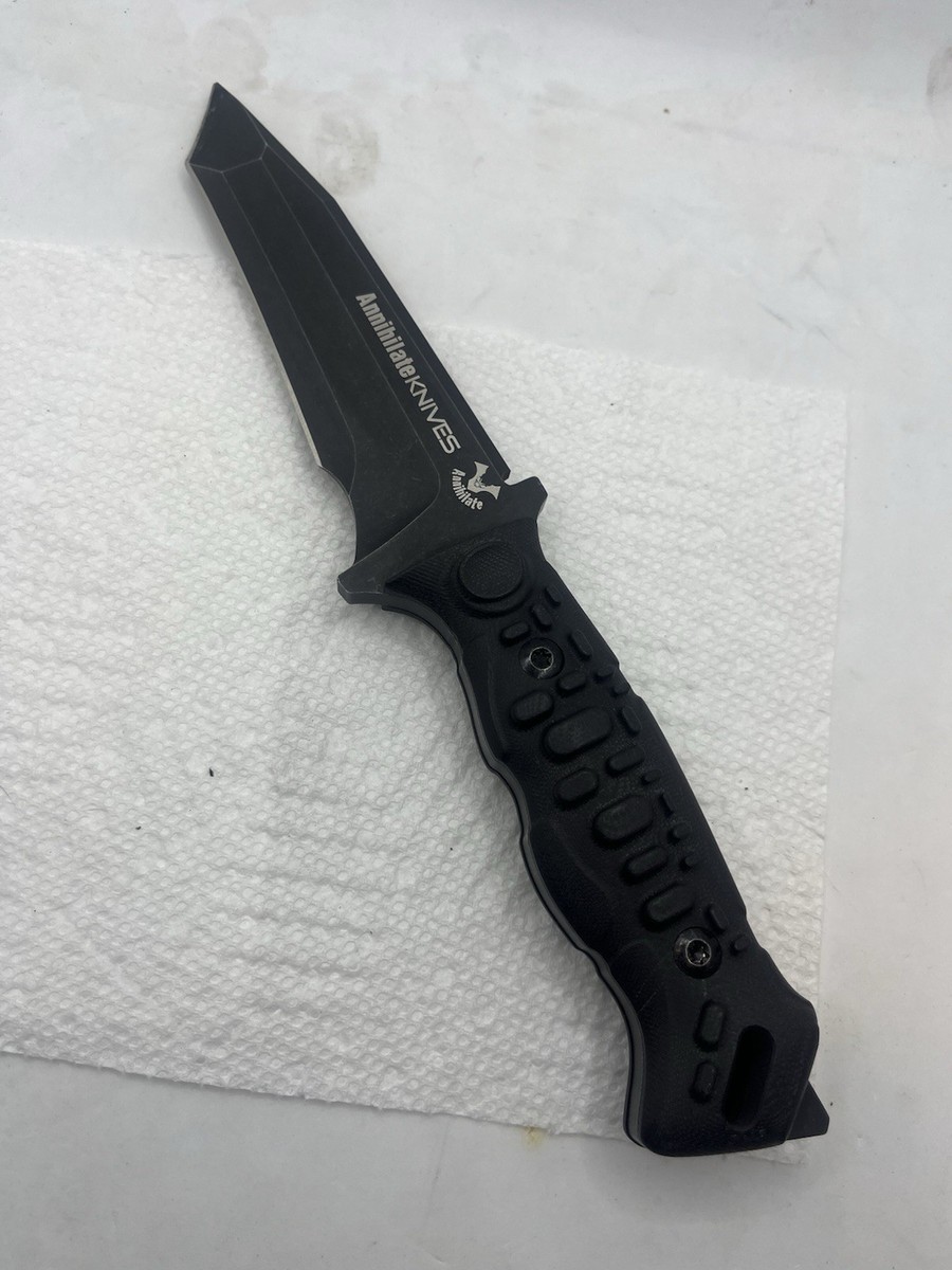 ZUNE LOTOO Annihilate Tactical Survival Knife. D2 Steel | eBay