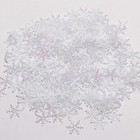 600Pcs White Winter Snowflake Table Confetti, Winter Wonderland Snowflake Confet