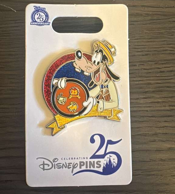 2025 Disney Parks 25th Anniversary Pin Trading Goofy Pin Board OE Pin