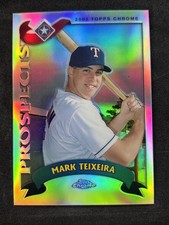 2002 Mark Teixeira Topps Chrome Traded Rookie Card #T169 SP Refractor