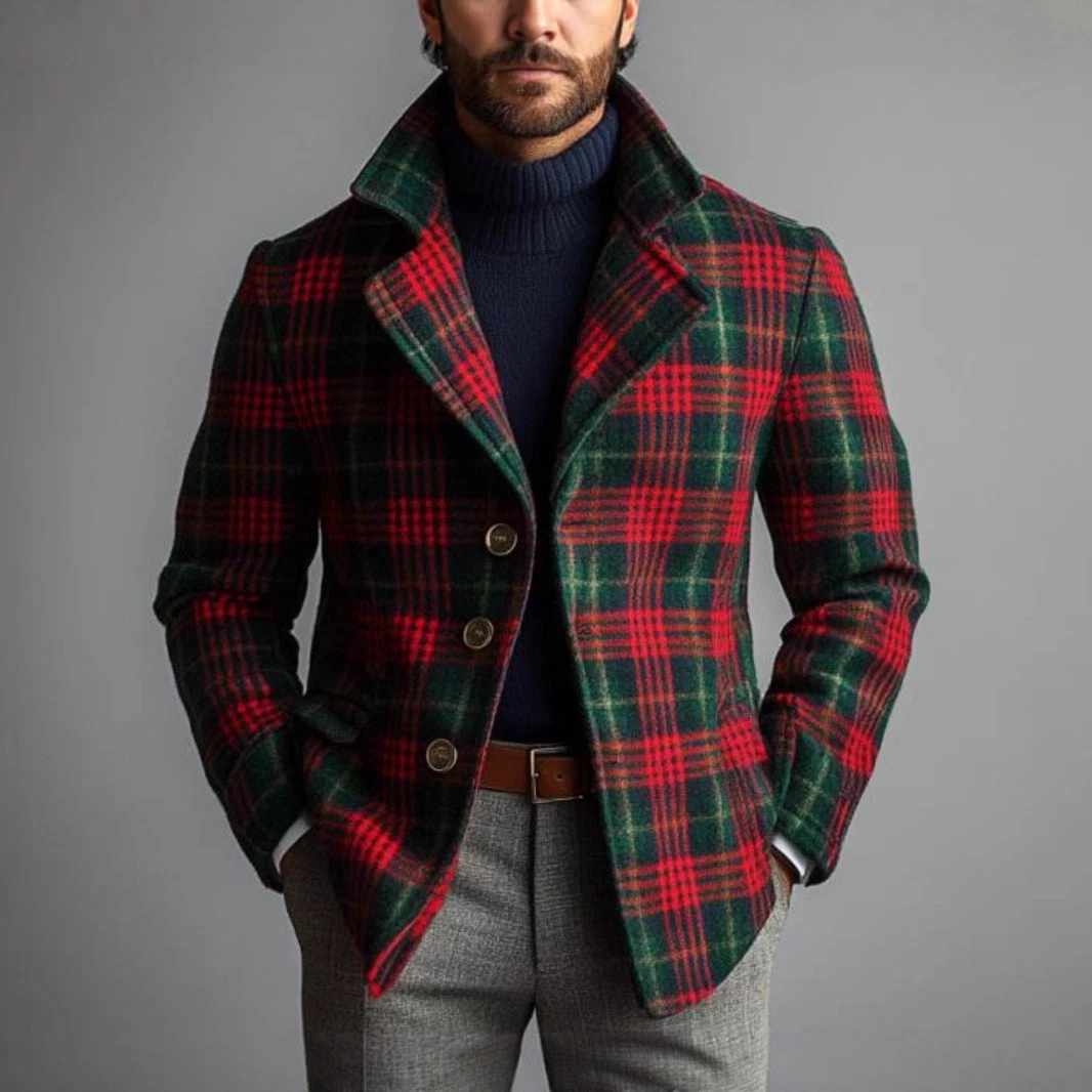 Men's Comfortable and Lightweight Casual Fashionable Striped Jacket