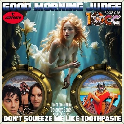 7'' 10CC Good Morning Judge / Don't Squeeze Me Like Toothpaste MERCURY 1977 MINT!