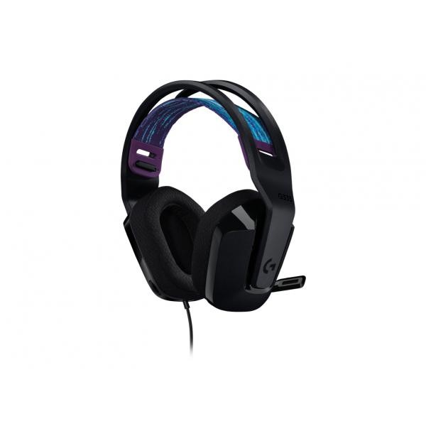 LOGITECH G335 CUFFIA GAMING CON MICROFONO CABLATA JACK 3.5 MM COLORE NERO