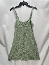 Wild Fable Women  s Size Medium Green Floral Mini Dress