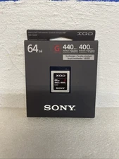 Sony XQD G Series 64GB Memory Card QD-G64F ( 440MB/s R )( 400MB/s W ) New Sealed