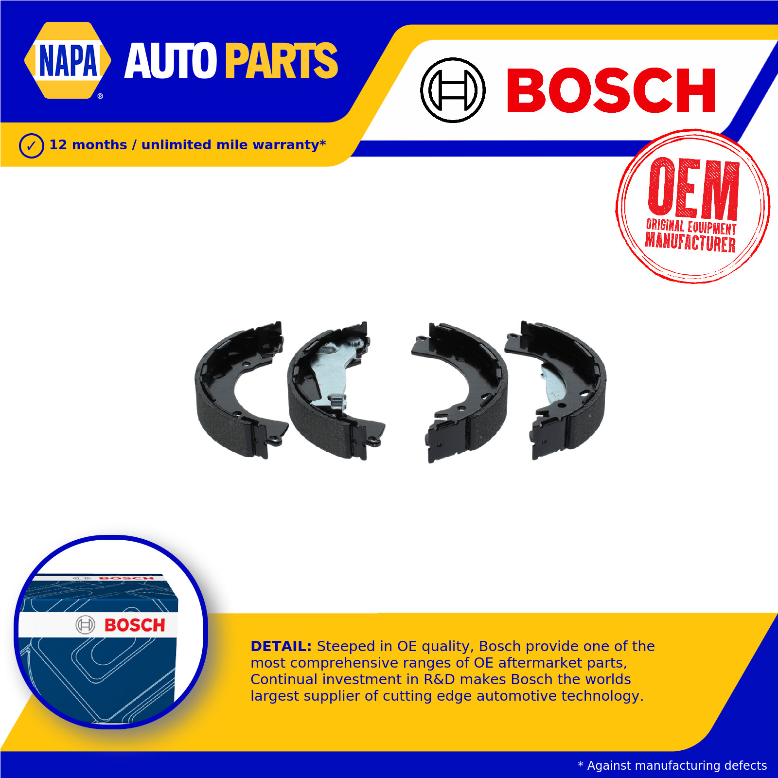 Brake Shoes Set 0986487954 Bosch 583050XA10 583500PA00 58350F2A00 BS7954 Quality