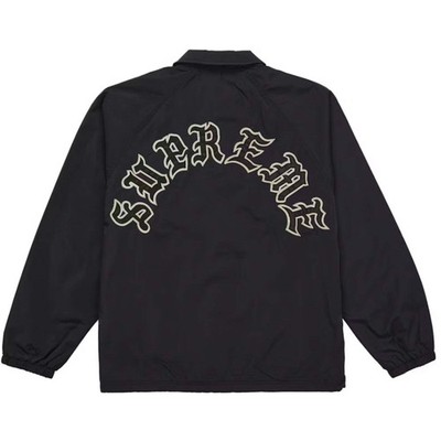 Supreme Old English Arc Coaches Jacket Black | eBay