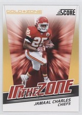 2011 Score In the Zone Gold Zone Jamaal Charles #11 0b6