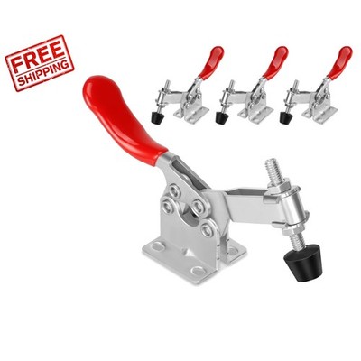 Quick Release Horizontal Toggle Clamps - 4 Pack, 220Lbs Capacity for Secure Hold