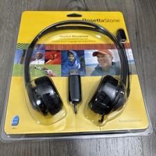 Rosetta Stone Headset Microphone USB For Language Learning Software NEW Sealed