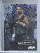 2025 SP Game Used AEW Black 1/1 Matthew Jackson #24 09q5